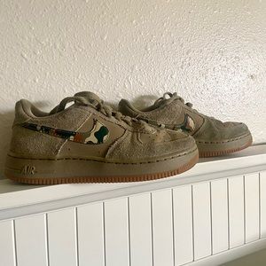 SOLD suede camo nike airforce 1